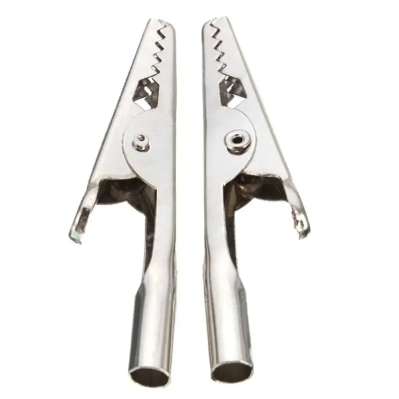 10 шт./лот изолированные зажимы под крокодила металлические для кабелей 52 мм|alligator