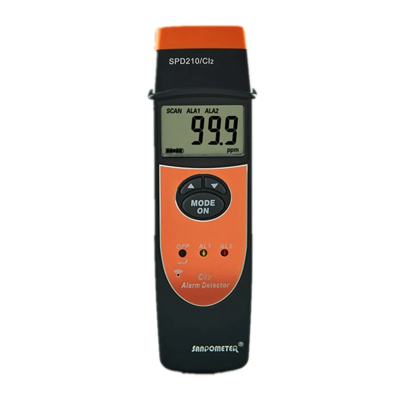 Портативный детектор хлора CL2 0 ~ 100PPM анализатор газа 0.1PPM точный тестер с ЖК