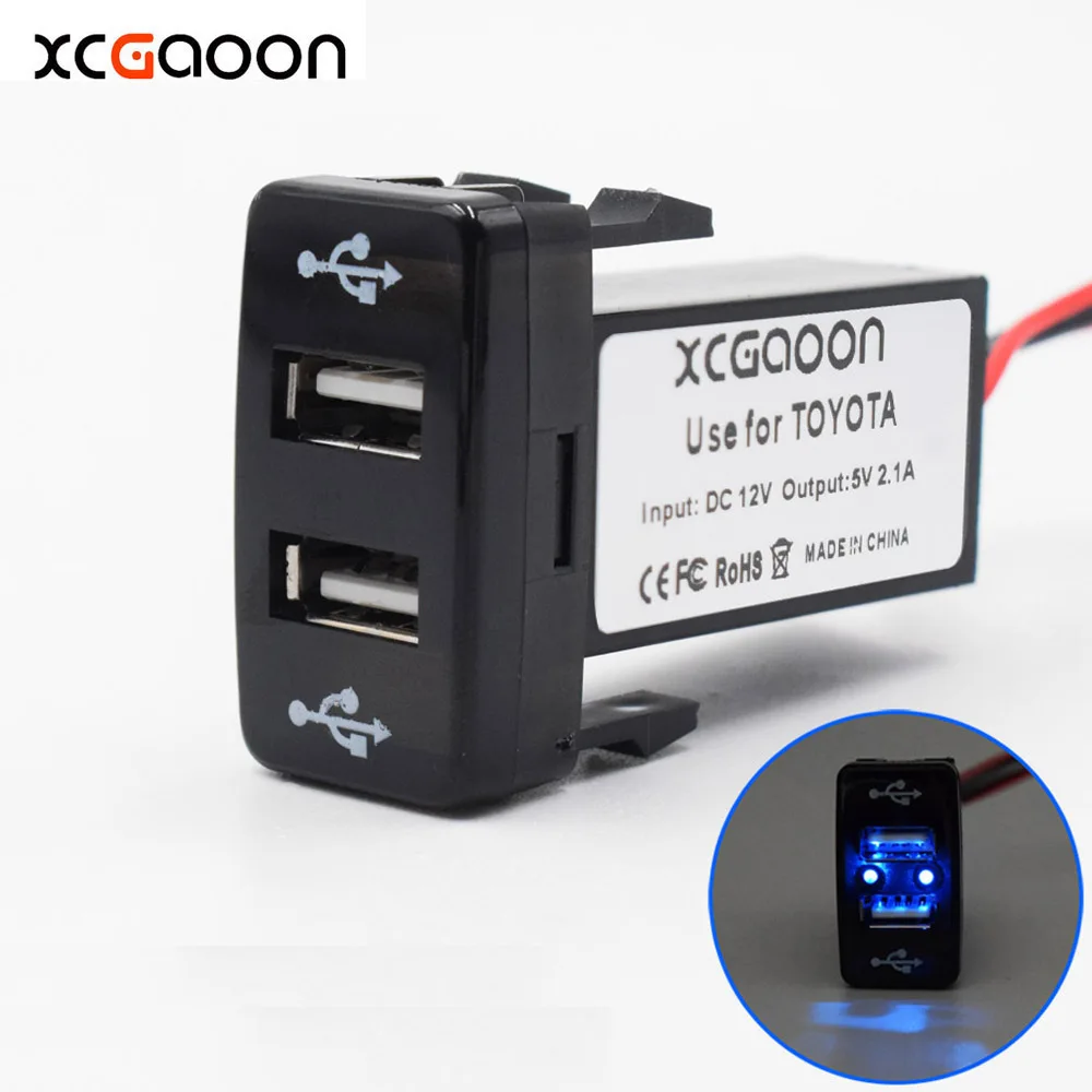 XCGaoon 5 шт. Специальное в 2 1 А USB разъема автомобильное зарядное устройство адаптер