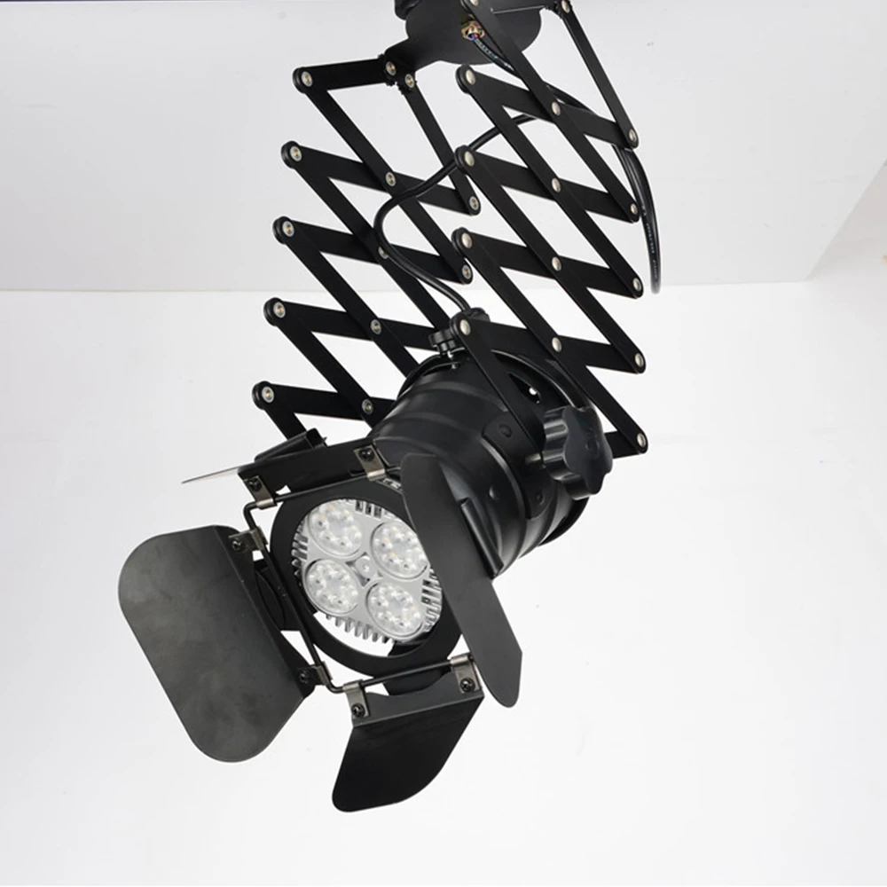 Vintage Industrial decor Loft LED Ceiling Light Room illumination can adjusted telescopic home Retro Lamp lamparas de techo | Лампы и