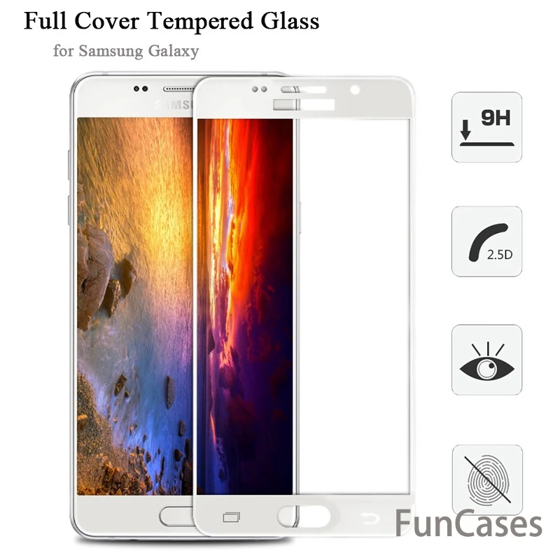 Полностью покрывающее закаленное Стекло для samsung Galaxy A8 J2 2018 A3 A5 A7 J3 J5 J7 2017 2016 Prime S7 S6