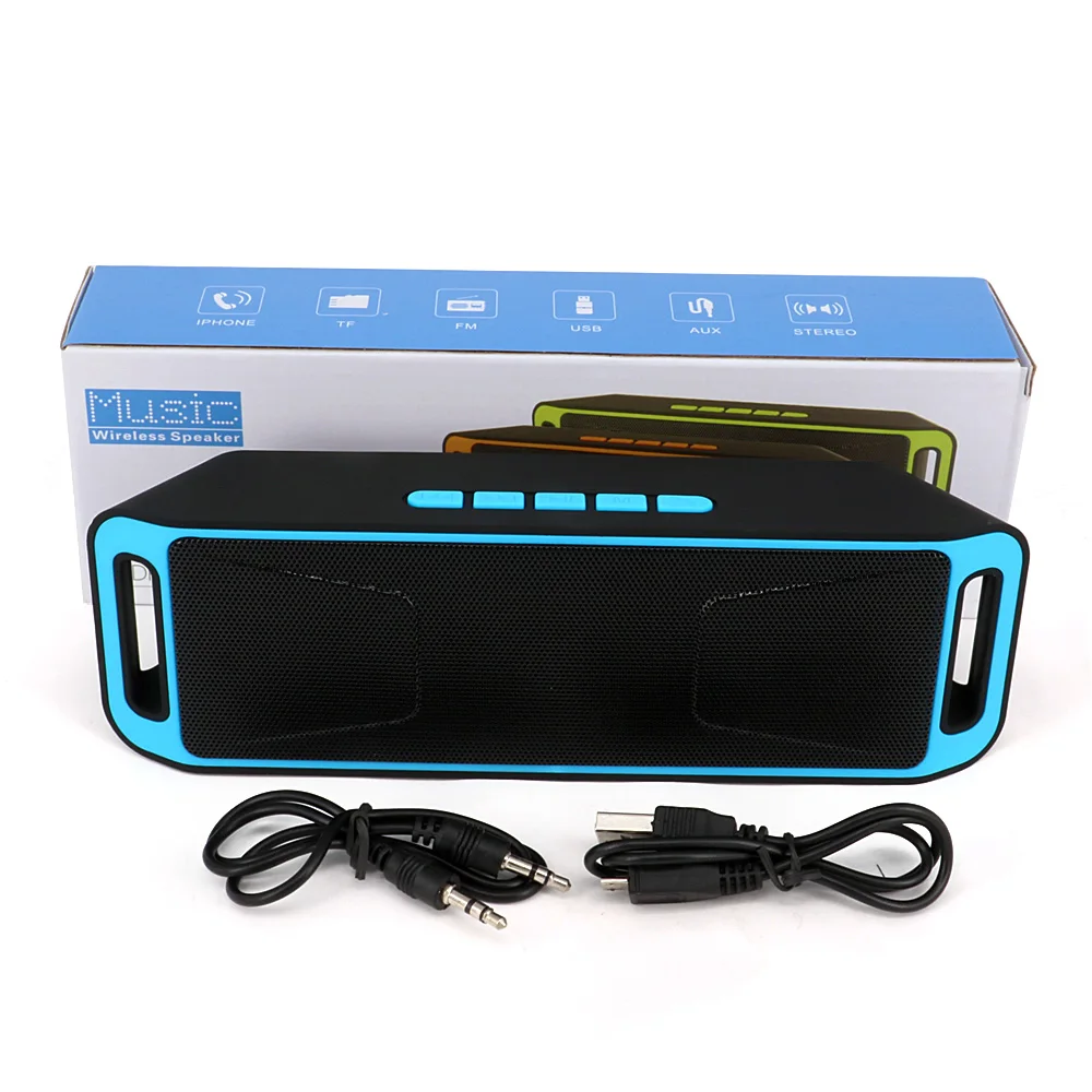 Toproad Портативный Bluetooth Динамик Беспроводной стерео Altavoz звучания Металл плеера