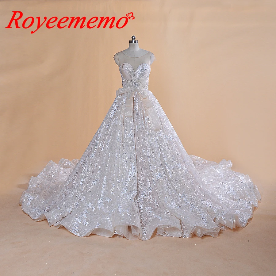 Роскошное блестящее свадебное платье Vestido de Noiva винтажное специальный кружевной