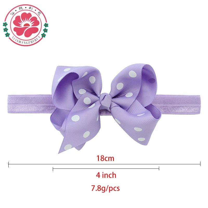 Повязка на голову с бантом для девочек 2 шт. 4 дюйма эластичная повязка аксессуары