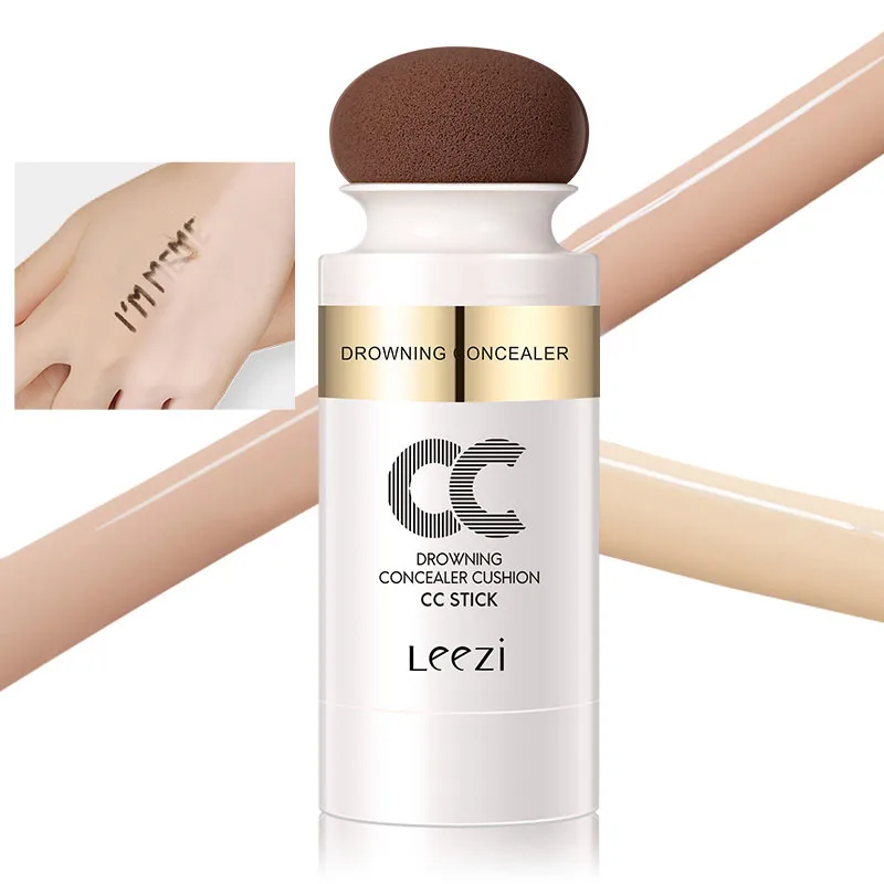 LEEZI основа для макияжа лица CCstick с кисточкой водостойкая долговечная воздушная
