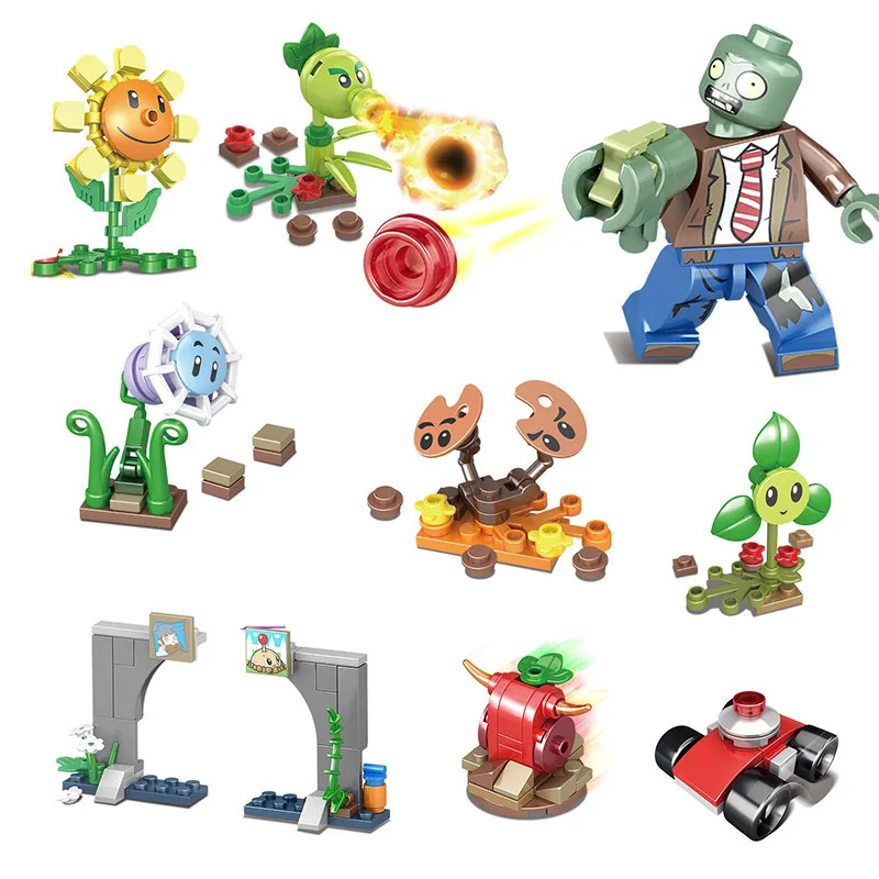 Картинки зомби против растений лего набор