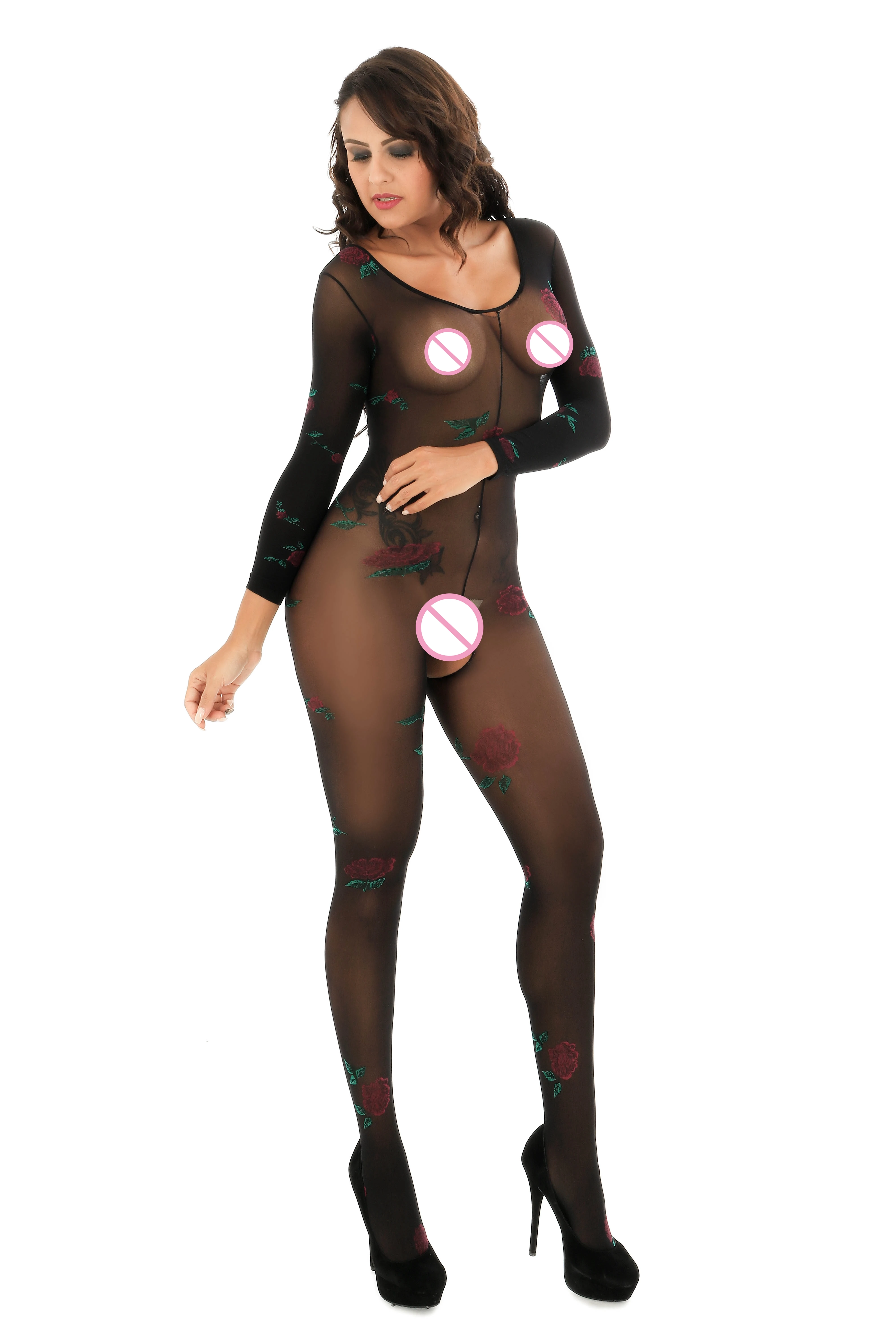 Женское сексуальное нижнее белье боди с открытой промежностью эротическое