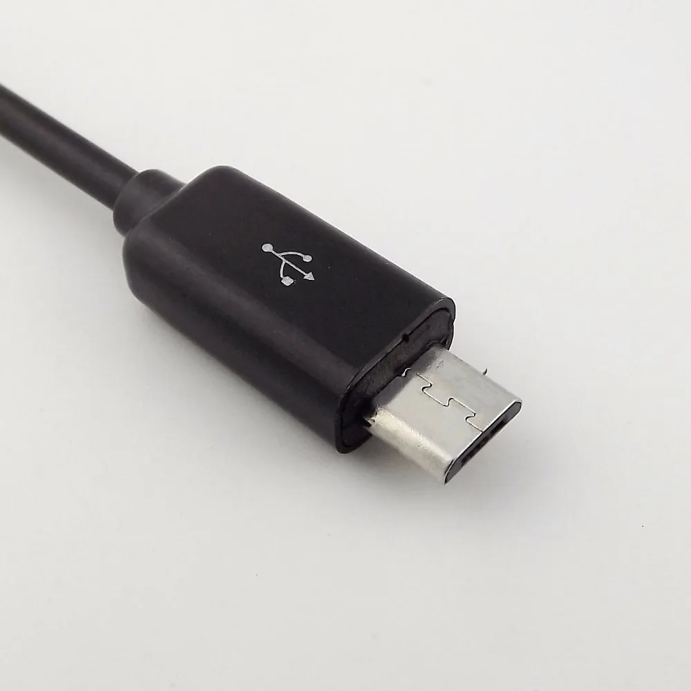 1 шт. Кабель адаптер OTG с Micro USB B папа на 2 0 A мама 15 см|Кабели для MP3/MP4-плееров| |