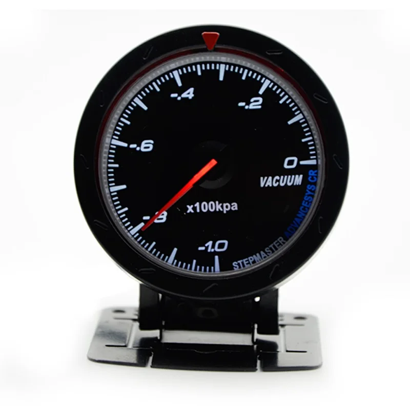 Vacuum Gauge 60 мм Boost Turbo/вакуум/Температура воды/Температура масла/Масляный Пресс/вольтметр/соотношение воздушного топлива/EGT/Топливный пресс/Тахометр Датчик с черным лицом - Цвет: Vacuum Gauge