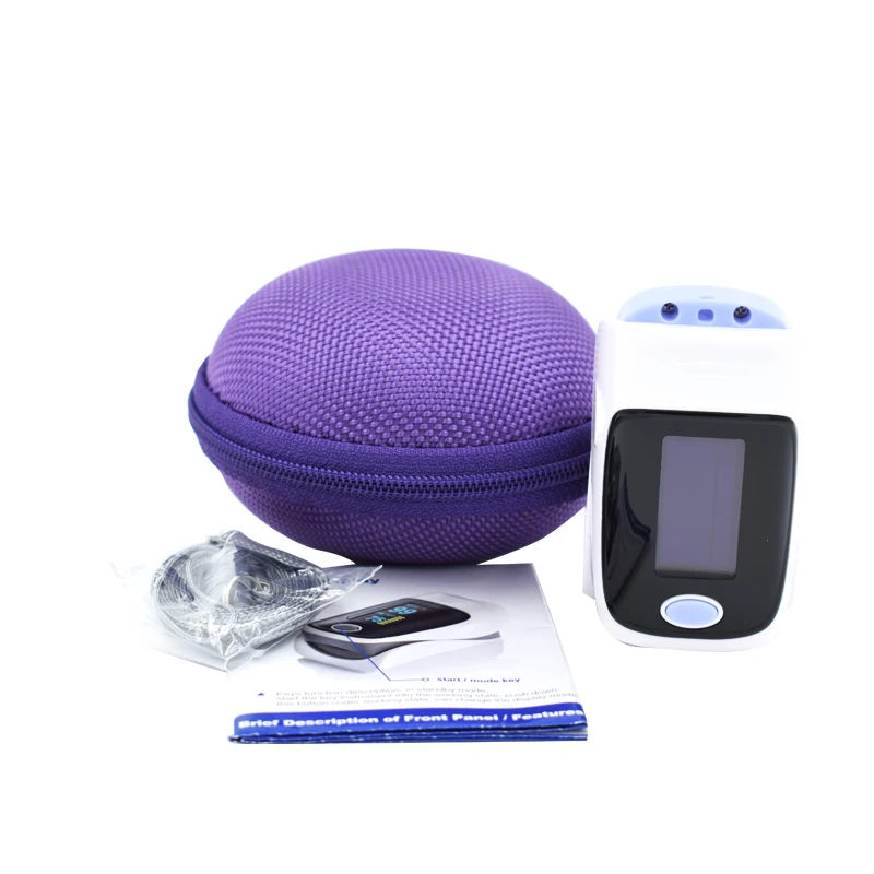 Пульсоксиметр на кончик пальца с чехлом и OLED экраном|pulse oximeter portable|oximeter fingerfingertip