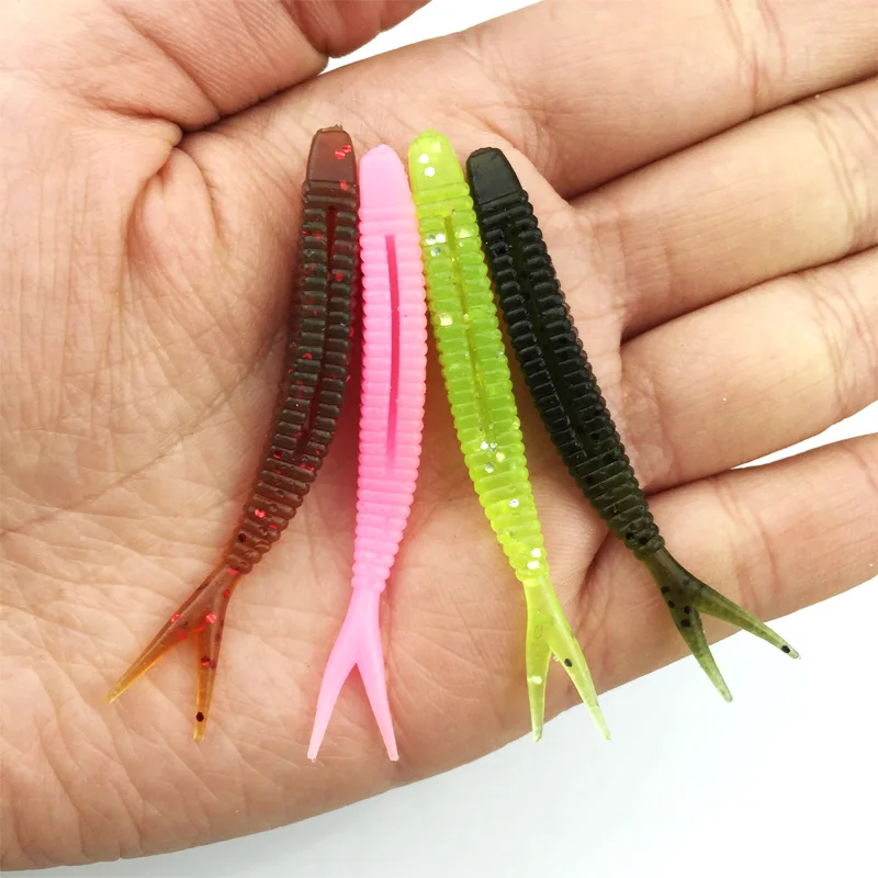 Мягкие силиконовые приманки 20 шт. искусственные мягкие 6 см/1 5 г рыболовная