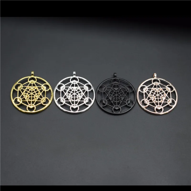 

4 Colors New Metatron's Cube Pendants Jewellery