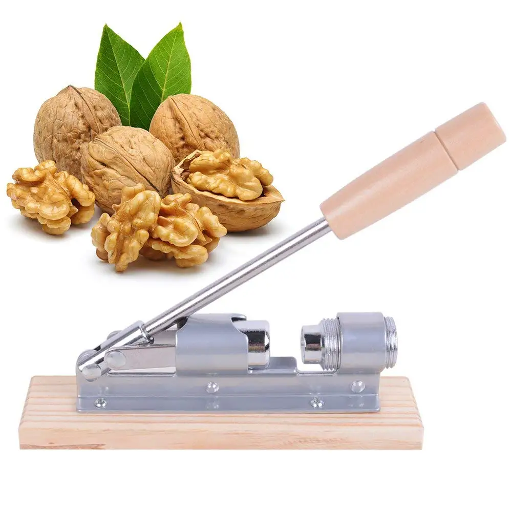Manual Stainless Steel Nut Cracker Pecan Nutcracker Mechanical Sheller Walnut Clip cracker fast Opener Kitchen Tools |