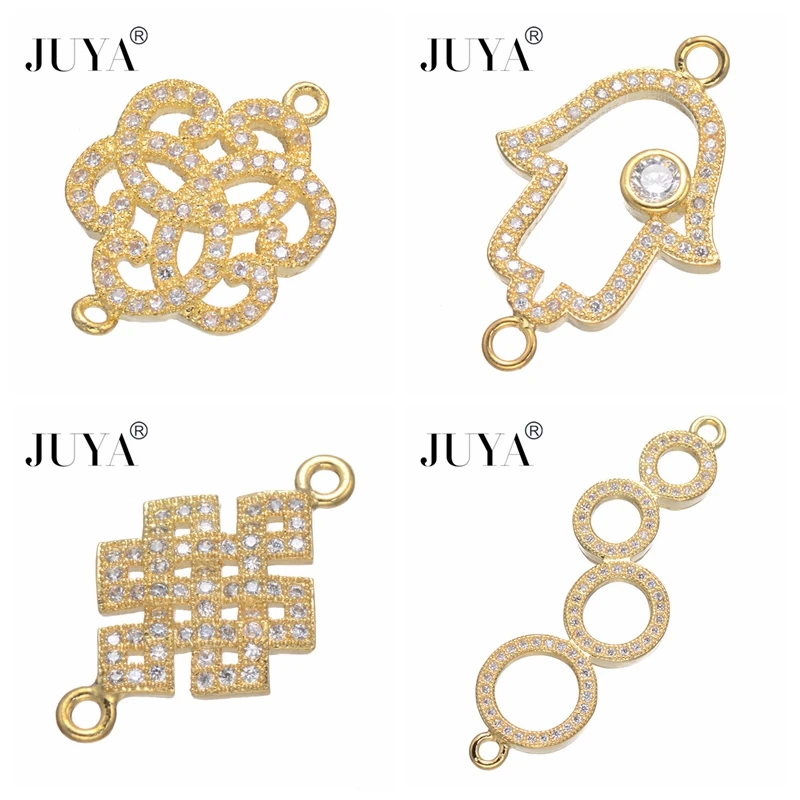 Ювелирная фурнитура компоненты AAA кубический цирконий стразы звезда любовь лук