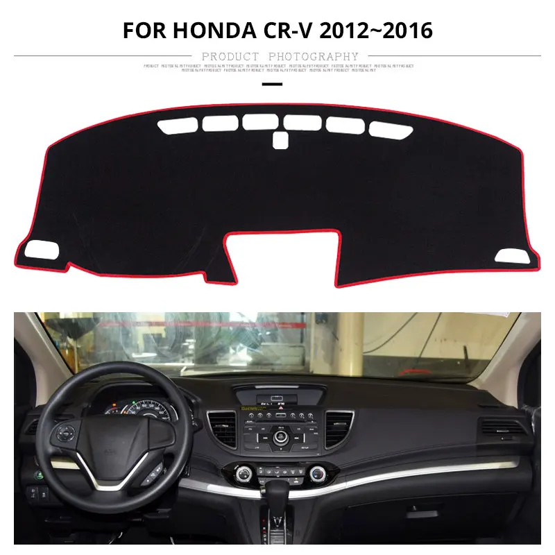 Коврик для приборной панели автомобиля LHD Honda CRV 2017 2016 2015 2014 2013 2012 аксессуары