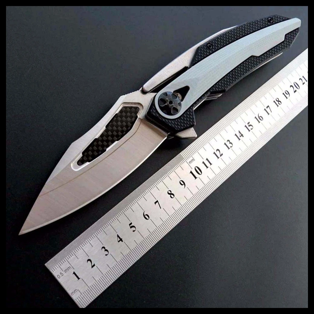 Складной нож ZT 0999 Eafengrow D2 сталь + углеродное волокно с ЧПУ лезвие карманный