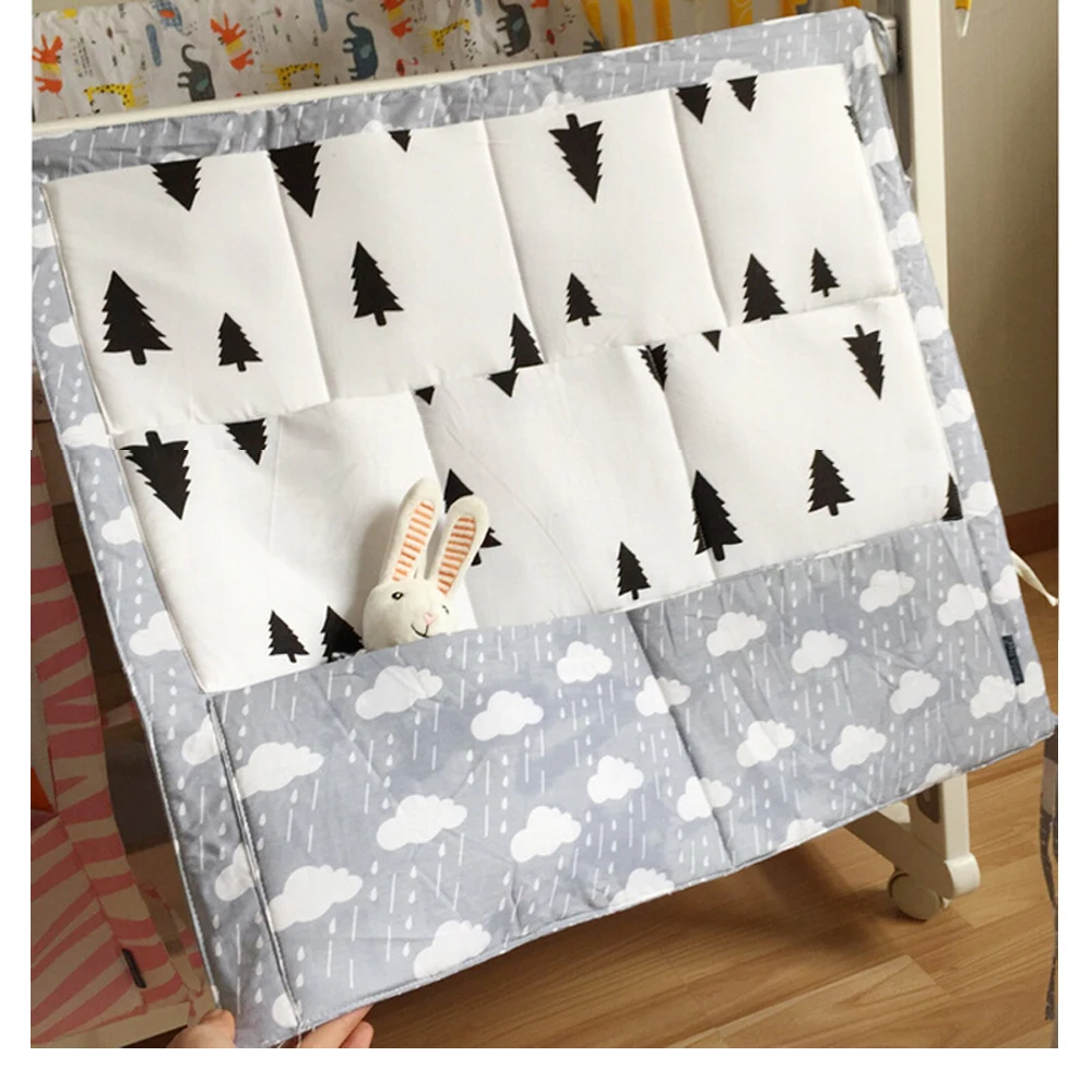 Висячая сумка для хранения детской кроватки брендовый детский хлопковый