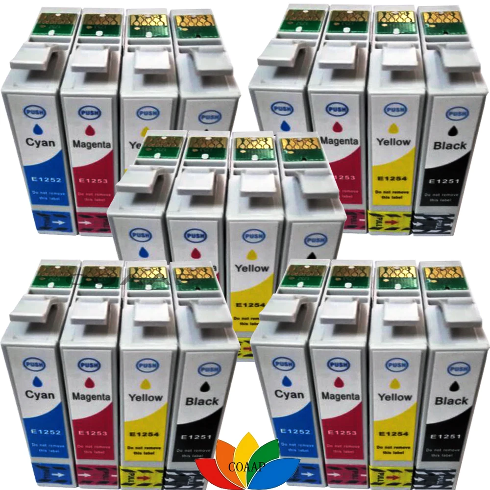 Картридж чернильный совместимый с принтером Epson 125 320 323 325 520 Stylus NX 127 130 230 420 625 20 шт.