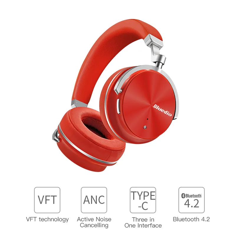 Оригинальный Bluedio T4S активного шумоподавления беспроводные Bluetooth наушники на ухо