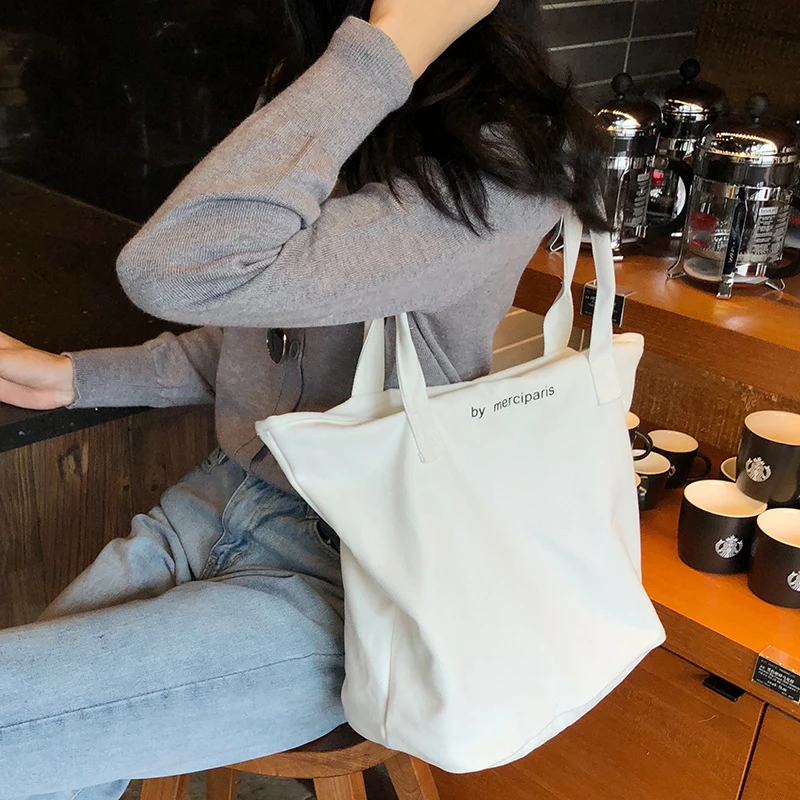 Холст многоразовая сумка для покупок Soild Tote продуктовый мешок эко экологические