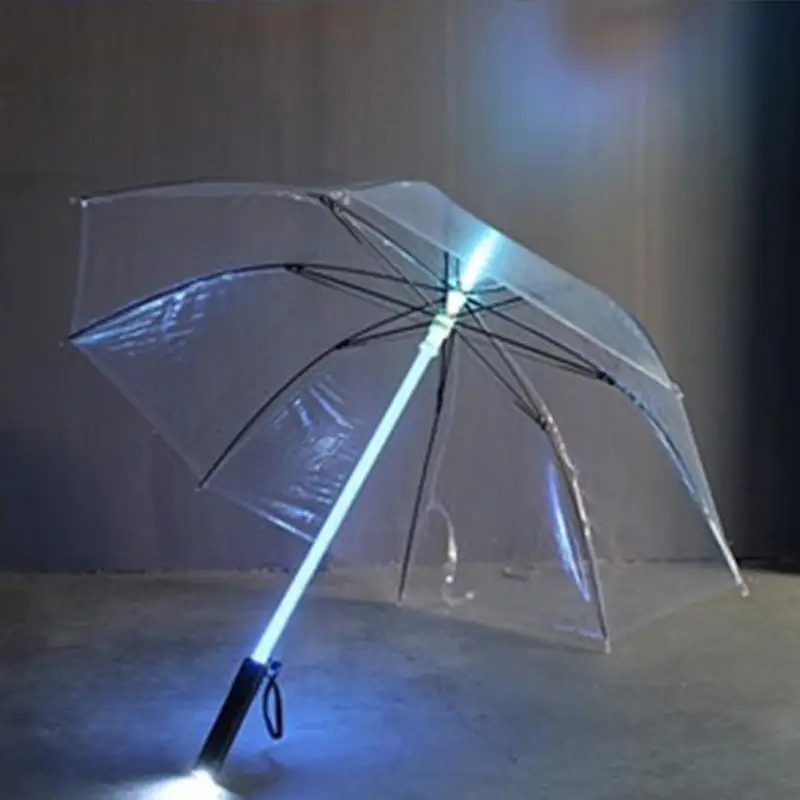 7 Color LED Lightsaber Light Up Umbrella Laser sword up Golf Umbrellas Changing On the Shaft/Built in Torch JJ-FKYS4- | Дом и сад
