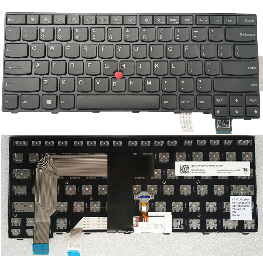 Оригинальная клавиатура для ноутбука подходит Thinkpad 13 2nd Lenovo New S2 T460 S с английскими