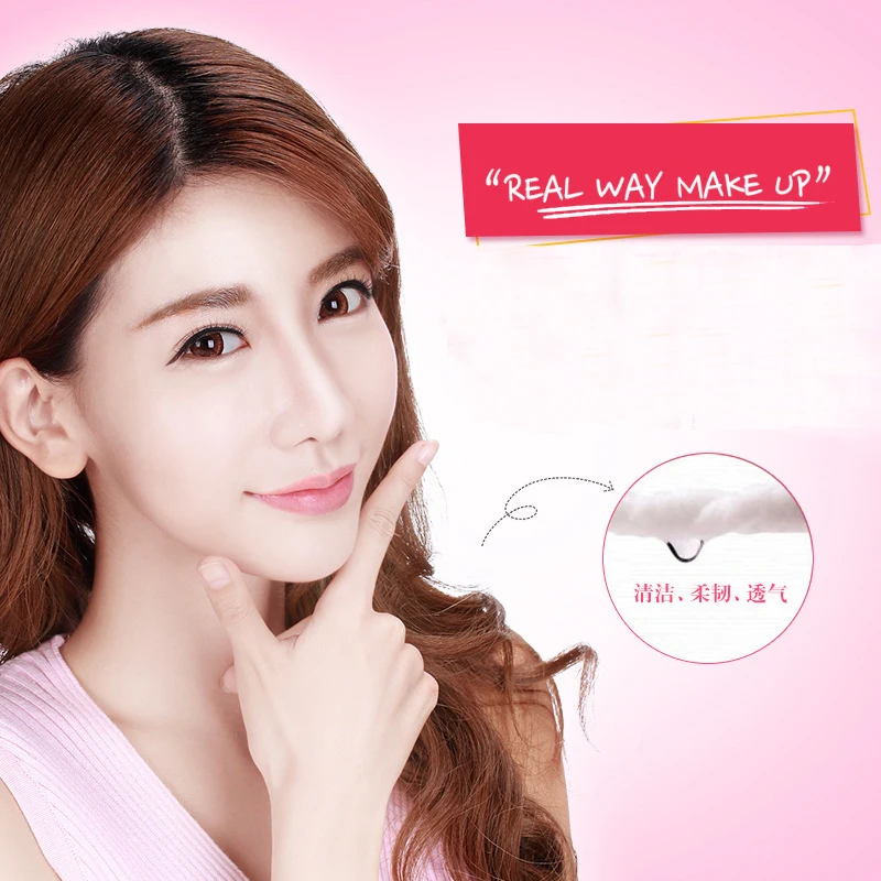 100 шт. нетканые подушечки для снятия макияжа хлопковая косметика чистки лица