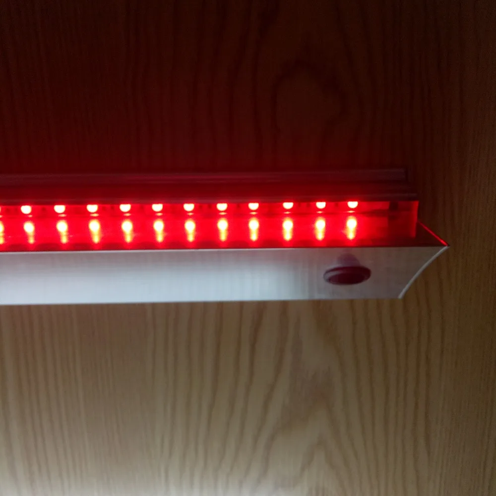 1шт 120 см длина RGB светодиодный профиль лампа для зажима 8 мм Стеклянная Полка Настенная светодиодная алюминиевая стеклянная полка без стекла