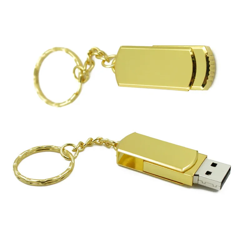 USB флеш накопитель 4 ГБ 8 16 32 золотой серебряный usb 2 0 с кольцом для ключей карта