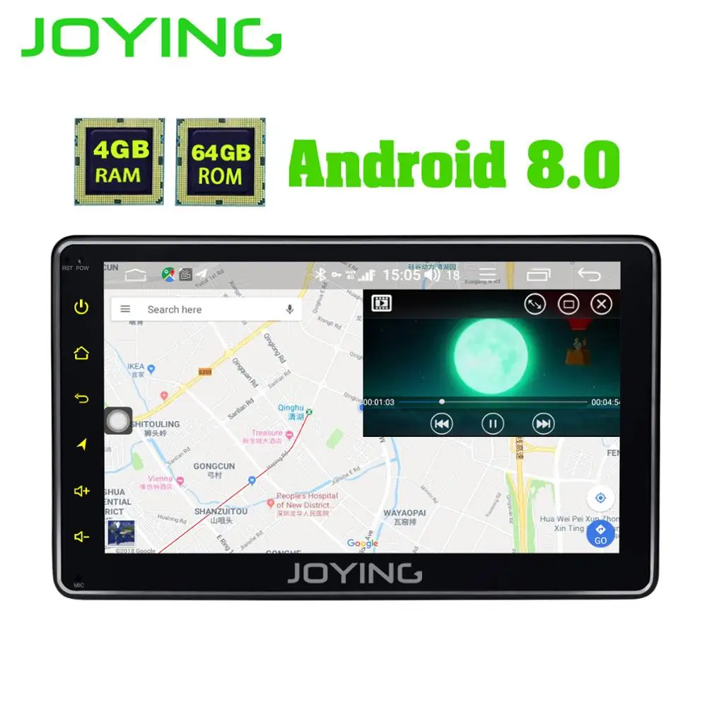 JOYING 1 Din 7 'ɺndroid 8 0 Универсальный Автомобильный радиоплеер gps навигация Wifi 4 Гб