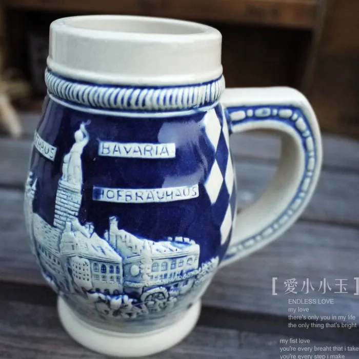 2016 новое поступление керамическая немецкая пивная кружка Bavaria вид на Byrne