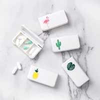 portable mini travel accessories creative plant three grid drug packing unisex security security packing organizers microfiber