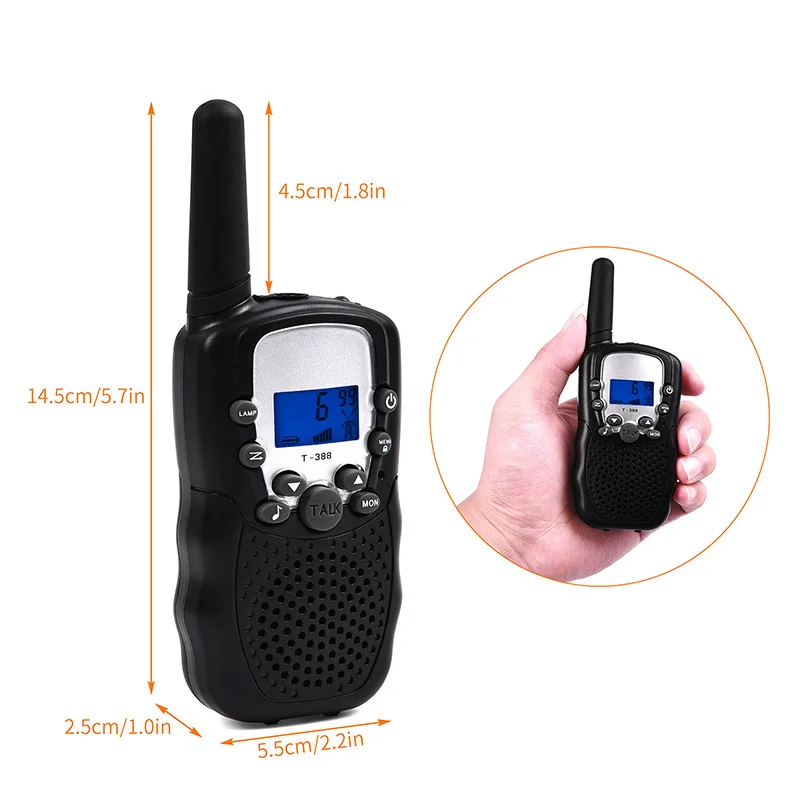 RT 388 мальчиков и девочек Walkie Talkie детей Walky Talky 8 канал 2 Way Радио интерактивные