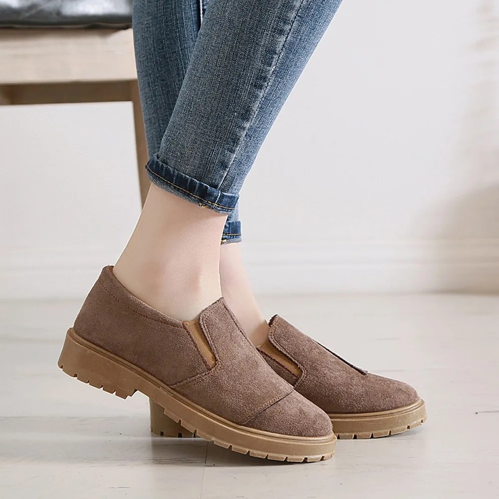 New Women basic Boots Trim Round Toe Ladies Moccasins Short Ankle for Footwear Flats Shoes Spring | Обувь - Фото №1