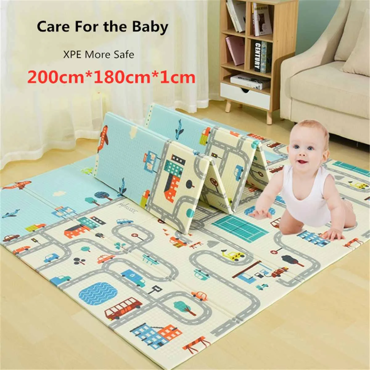 200x180x1 см, детский игровой коврик XPE Puzzle, детский коврик, утолщенный, Tapete Infantil, коврик для ползания, складной коврик для малышей