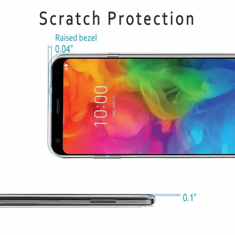 Прозрачный чехол для телефона LG Q7 Q6 G6 G4 V30 V20 V40 G5 SE G7 K11 K8 K4 Plus Alpha мягкий гелевый