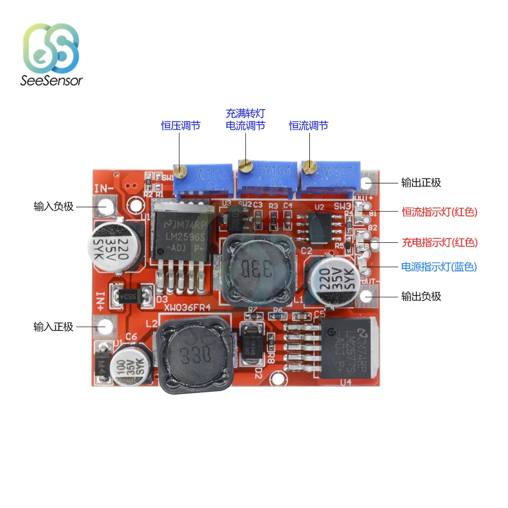 LM2596 LM2577 DC-DC Step Down Module автоматические солнечные панели повышающий понижающий