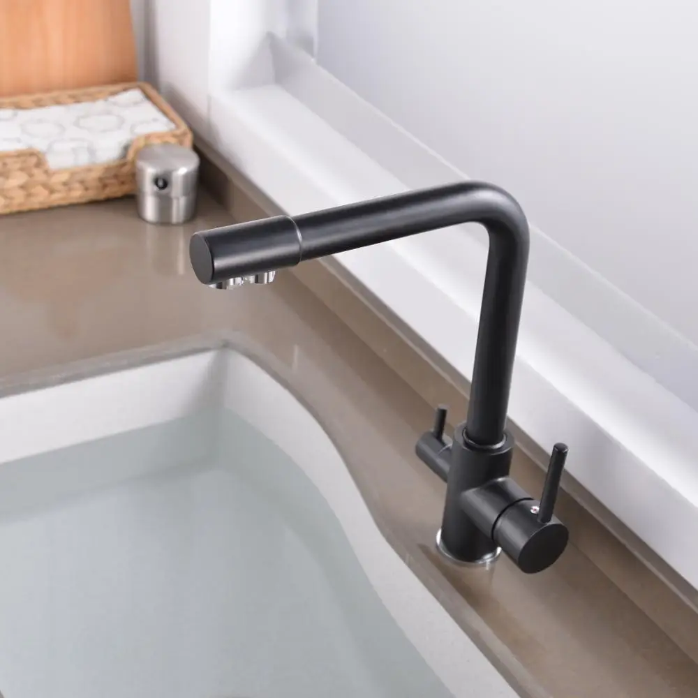 3 Way Tap 304 нержавеющая сталь кран для питьевой воды фильтр для воды очиститель смесители кухни раковины Mutfak Musluk краны XT-86