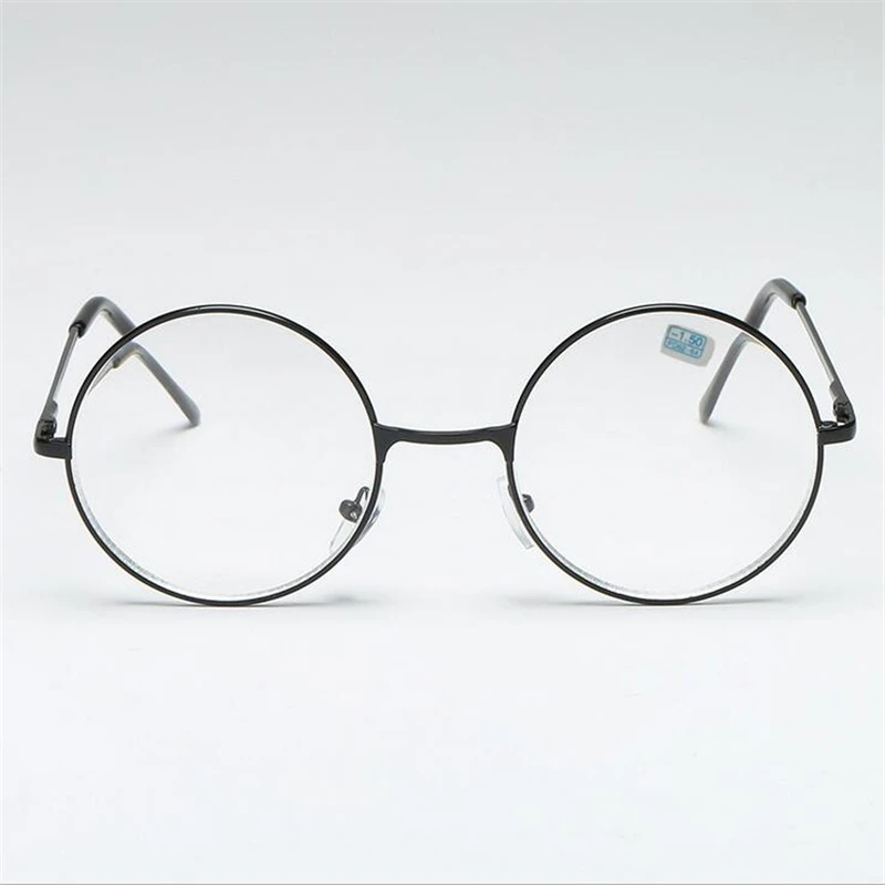 Myopia 300 1,0-1,5-2,0-6,0 металлические круглые очки для близорукости, мужские и женские близорукие очки по рецепту - Цвет оправы: Myopia 300
