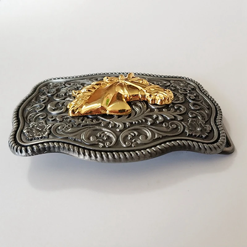 Ковбойские Золотые 3D пряжки для головы лошади классические животных паракорды