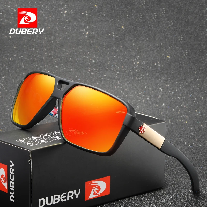 Солнцезащитные очки DUBERY мужские винтажные поляризационные темные UV400 для