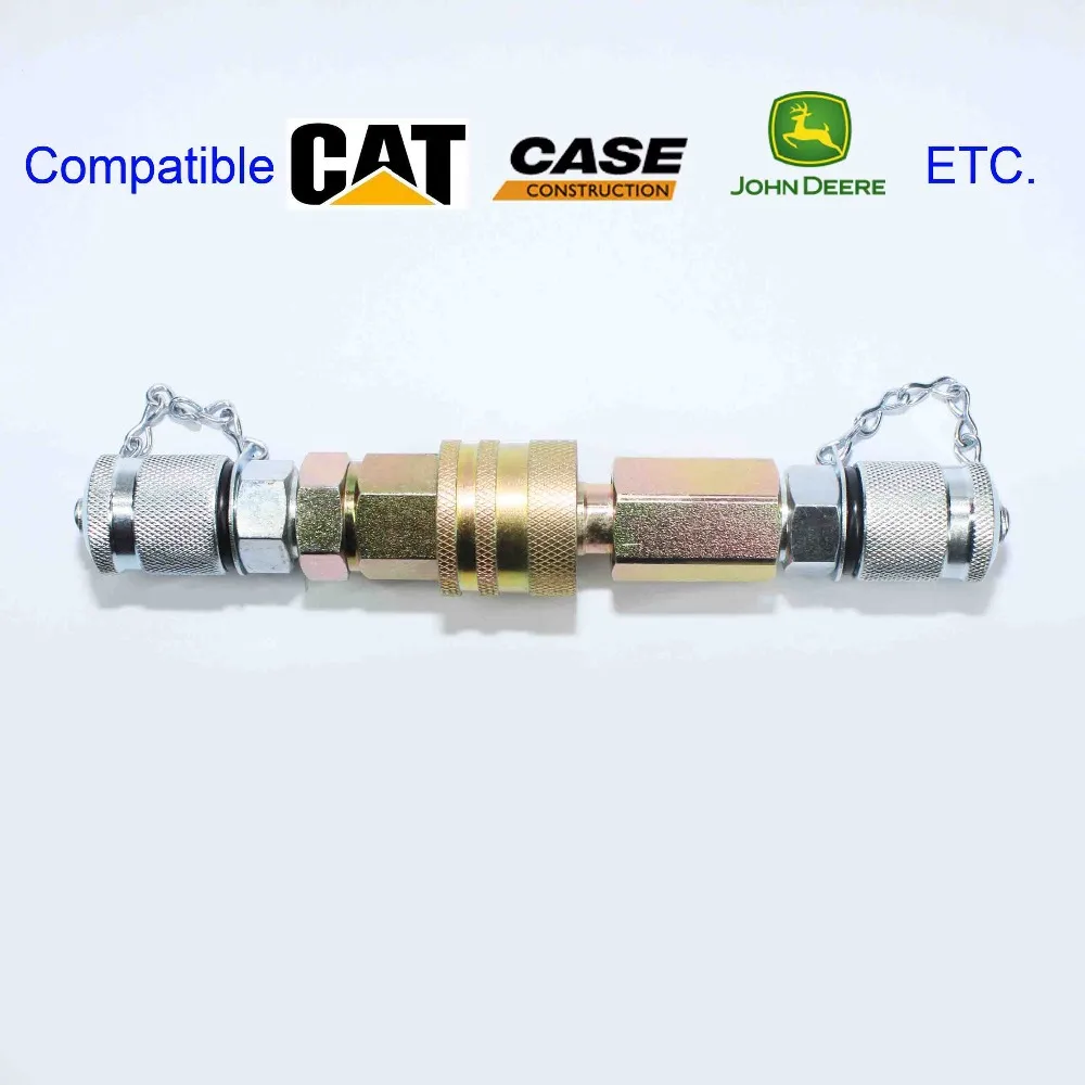 excavator Construction Machine hydraulic Tester KIt Quick Release coupling (CAT-F/M) | Instrument Parts &amp Accessories