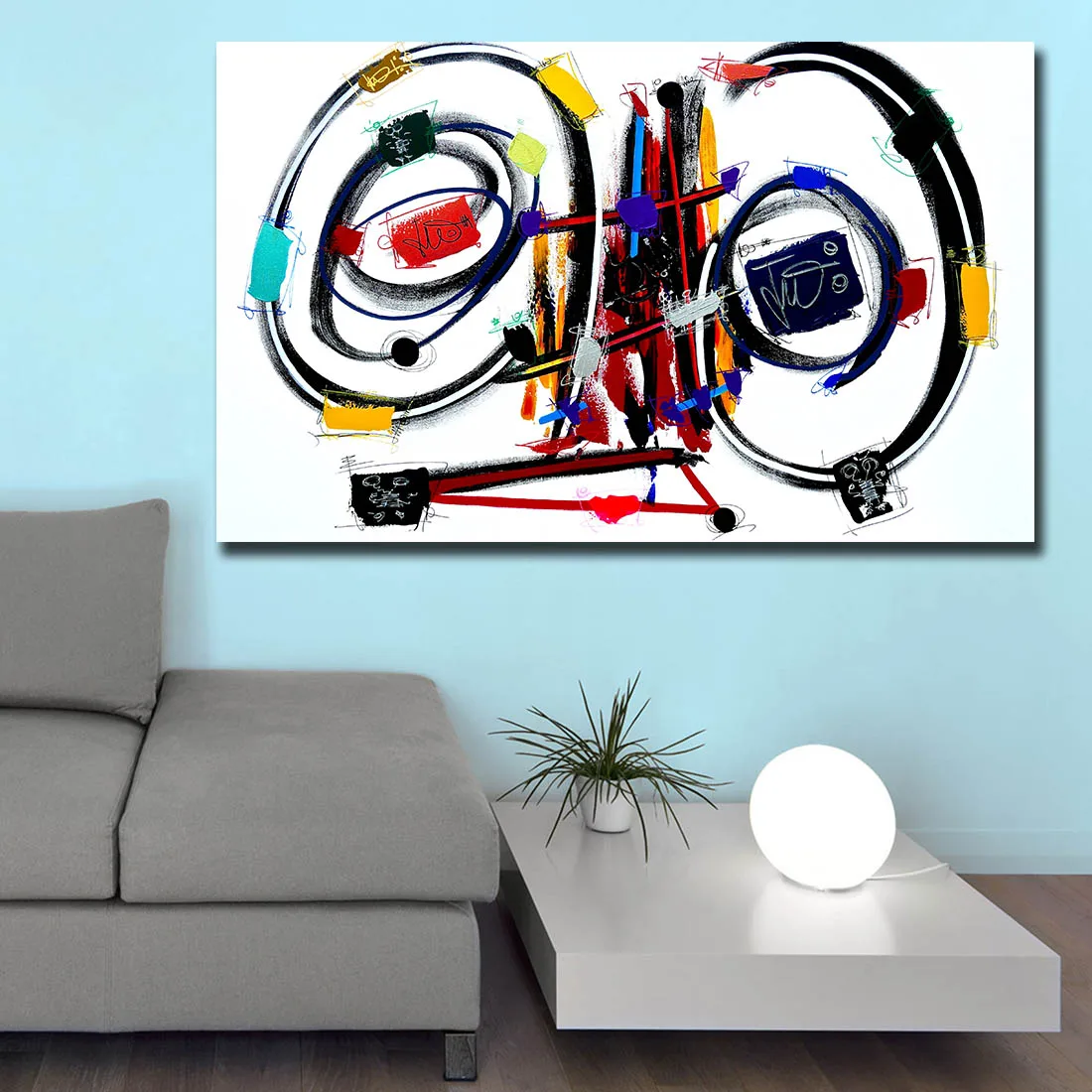 Fashion Pop Art Printing Abstract Eye Oil Painting Home Decor On Canvas Modern Wall Print Poster | Дом и сад