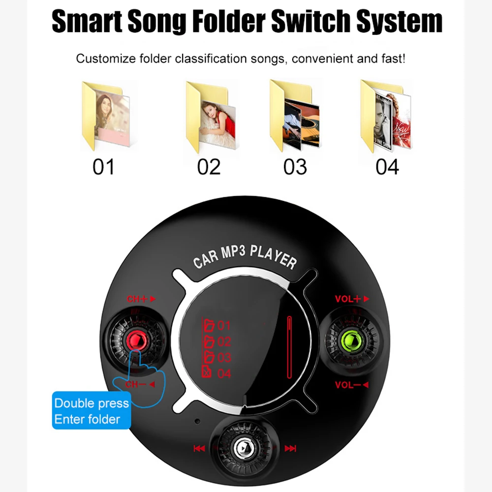 JINSERTA вкл/выкл управление FM модулятор Bluetooth fm-передатчик Handsfree автомобильный комплект аудио MP3 плеер AUX Выход TF USB музыка
