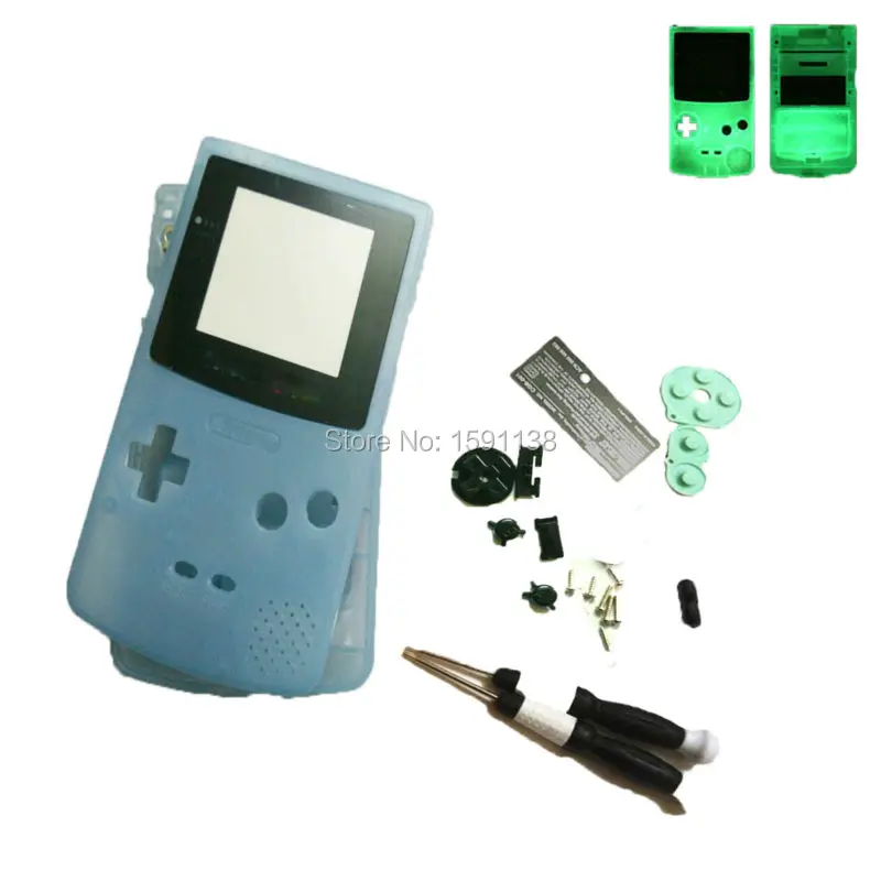 Новый светящийся Синий чехол для носветильник освещения GameboyColorFor GBCConsole с