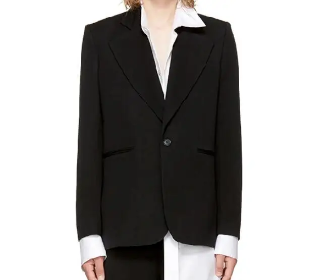 

S-6XL Hot / Spring Men's New Fashion Personalized Large size customization Slim-fit lapel simple suit