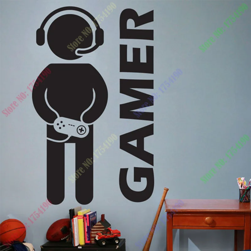 

Video Game Gaming Gamer Wall Decal Art Decor Sticker Vinyl wall decal for boys room