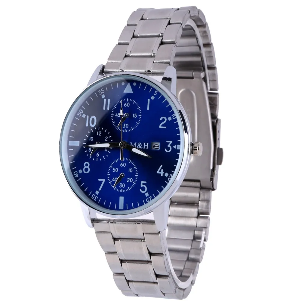 OTOKY Роскошные Кварцевые часы с циферблатом из нержавеющей стали повседневные