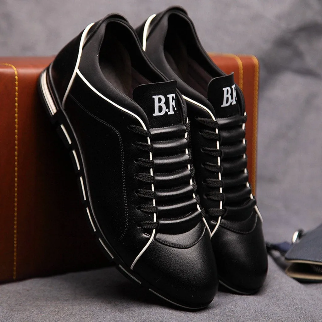 YOUYEDIAN Men Fashion Flat Round Toe Casual Shoes Solid Leather Business men shoes summer leather breathable#E5 | Обувь