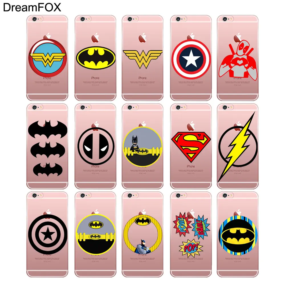 L093 Superhero Logo Soft TPU Silicone Case Cover For Apple iPhone 11 Pro X XR XS Max 8 7 6 6S Plus 5 5S SE 5C 4 4S |